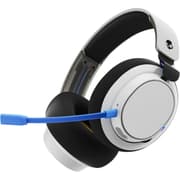 Skullcandy SLYR Pro Wireless Multi-Platform Gaming Headset for PlayStation, Bluetooth Headphones, up to 24 Hrs. Battery, PC, Nintendo Switch, 2.4GHz Low Latency Wireless Transmitter Included - White/Blue product image