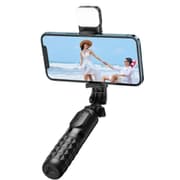 Mcdodo SS-1781 Adjustable Wireless Selfie Stick with Single Lamp,with 6 Adjustable Brightness Levels, up to 60-120 hours - Black product image