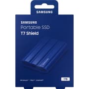 SAMSUNG T7 Shield Portable SSD USB 3.2 1TB IP65 Rating For water & Dust Resistance For PC / Mac / Android / Gaming Consoles - Blue product image