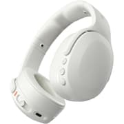 Skullcandy Crusher Evo Wireless Bluetooth Headphones with Multi-Sensory Bass and Charging Cable, Noise Isolating Over-Ear Fit, Up to 40 Hours Battery, Microphone for iPhone Android - Bone product image