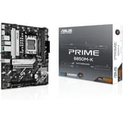 ASUS PRIME B850M-K AM5 Micro ATX AMD B850 Chipset, 2x DDR5 UDIMM Slots, Up to 128GB Max Memory, 2x PCIe x16 Slots, 2x M.2 Slots product image