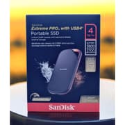 SanDisk 4TB Extreme PRO Portable SSD with USB4, Up to 3800 MB/s Read and 3700MB/s Write, USB-C, USB 3.2, Backwards Compatible, IP65 Water and Dust Resistance product image