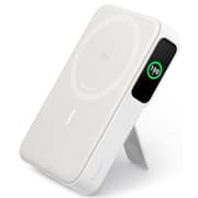 Anker MagGo Power Bank, Qi2 Certified 15W Ultra-Fast MagSafe-Compatible Portable Charger, 10,000mAh Battery Pack with Smart Display & Foldable Stand, For iPhone 16/15/14/13 Only - White product image