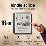 Amazon NEW Kindle Scribe E-Reader (2024) 16GB Storage Your notes, Documents & Books, Built-in AI Notebook Summarization w/ 10.2" Display & Premium Pen - Tungsten product image