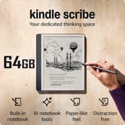 Amazon NEW Kindle Scribe E-Reader (2024) 64GB Storage Your notes, Documents & Books, Built-in AI Notebook Summarization w/ 10.2" Display & Premium Pen - Tungsten product image