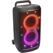 JBL PartyBox 520 - Portable Battery-Powered Party Speaker with AI Sound Boost, Up to 15 Hours of Play time, IPX4 Splash Proof, Multi-Speaker Connection by Auracast, and Telescopic Handle - Black product image