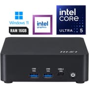 MSI CUBI NUC AI 1UMG (2025) Mini PC Barebone Intel Core Ultra 5 125H 14-Cores High-Performance Processor w/ Supporting up to 4 Displays & Dual 2.5G LAN VESA Mountable product image