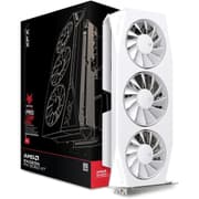 XFX Mercury AMD Radeon RX 9060 XT OC Triple Fan Gaming Edition 16GB GDDR6 128-Bit Memory, 3320 MHz Boost Clock, 2048 Stream Processors, 20 Gbps Memory Clock, PCI-E 5.0 , White product image