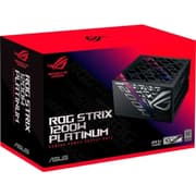 ASUS ROG Strix 1200W Fully Modular 80+ Platinum Active PFC, GaN MOSFET, ATX 3.1 Compatible, Cybernetic Lambda A+, Dual Ball Fan bearings, Black product image