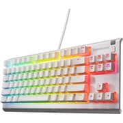 SteelSeries Apex 3 TKL RGB Gaming Keyboard – Tenkeyless Compact Form Factor - 8-Zone RGB Illumination – IP32 Water & Dust Resistant – Whisper Quiet Gaming Switch – Gaming Grade Anti-Ghosting , White product image