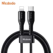 Mcdodo CA-5633 USB-C To Lightning 36W Bending Reinforced, Super-Fast Charging and High-Speed Data Cable 2M – Black product image