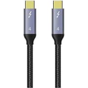 COTECI Thunderbolt 4 Certified USB C to USB C Cable, 8K/4K Display/40Gbps Compatible with USB-4 1M - Black product image