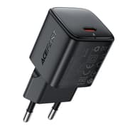 ACEFAST A118 PD 30W USB-C Fast Charger Mini GaN Power Adapter Charging Block - EU Plug - Black product image