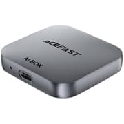 ACEFAST QC2 AI Box Car Play Wireless Adapter with TF Card Slot for Car Play / Android Auto Wire to Wireless Converter - Metal Gray product image