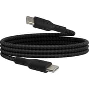 Belkin BoostCharge Braided USB-C to USB-C Cable (1M/3.3ft) for iPhone 16, iPhone 16 Pro, iPhone 16 Pro Max, Galaxy S25, S24, Note, Pixel 9 & 8, iPad Pro, Nintendo Switch 2 & More - Black product image