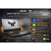 ASUS TUF F17 (2024) NEW FX707VU 13Gen Intel Core i7 10-Cores w/ Nvidia RTX 4050 6GB DDR6 & IPS 144Hz Display - Mecha Gray product image