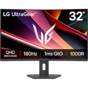 LG UltraGear 32G600A G6 32" Curved 1000R 2K QHD 180Hz 1ms HDR 10 sRGB 99% AMD FreeSync Borderless Design w/2x HDMI 1x Display Port - Black product image