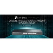 TP-Link JetStream TL-SG3428X-M2 | 24 Port Multi-Gigabit L2+ Managed Switch | 24 x 2.5 Gig Ethernet Ports, 4 x 10 Gig SFP+ Ports | 10 G Bandwidth | Support Omada SDN product image