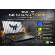 ASUS TUF Gaming F16 (2025) FX608JMR 14Gen Intel Core i7 14650HX 16-Cores w/ Nvidia RTX 5060 8GB DDR7 & IPS 165Hz Display - Gray product image