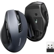 UGREEN Wireless Mouse, 2.4G + Bluetooth Ergonomic Optical Mouse, 4000 DPI, 5 DPI Adjustable, 5 Buttons, Silent Click USB Computer Mice for Laptop, PC, Chromebook, Notebook, 15M Wireless Connection Mice Black product image