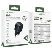 ACEFAST A117 Fast Charge Wall Charger 20W GaN Flame-Retardant PC Safety certification 1x USB-C - EU Interface product image