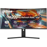 Dahua LM34-E330CA Gaming Curved Monitor, 34" WQHD VA Display, 200Hz Refresh Rate, 1ms (MPRT) Response Time, 1500R Curvature, Adaptive-Sync Technology, 21 9 Aspect Ratio, Black product image