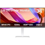 LG 34U530A-W 34" UltraWide Full HD IPS 100Hz HDR 400 AMD FreeSync USB Type-C & Full Adjustable Stand Tilt/Height/Swivel Stand, White product image