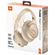 JBL Tune 780 NC Wireless Over-Ear Bluetooth Headphones with Adaptive Noise-Cancelling Technology, Smart Ambient, 76-Hour Battery Life and Google Fast Pair/Microsoft Swift Pair, Beige product image