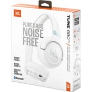 JBL Tune 680 NC Wireless On-Ear Bluetooth Headphones with Adaptive Noise-Cancelling Technology, Smart Ambient, 76-Hour Battery Life and Google Fast Pair/Microsoft Swift Pair, White product image