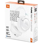 JBL Tune 780 NC Wireless Over-Ear Bluetooth Headphones with Adaptive Noise-Cancelling Technology, Smart Ambient, 76-Hour Battery Life and Google Fast Pair/Microsoft Swift Pair, White product image
