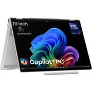 HP OmniBook X Flip 16-as0000ne (2025) Next Gen AI Intel® Ultra 7 Gen II 258V 8-Cores Fast-Charging, Long-Lasting Power w/ 360° OLED Touch Display & HP Rechargeable MPP 2.0 Tilt Pen product image