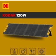 Kodak 120W Portable Solar Panel 23% Conversion Rate , Multiple, Wide compatibility , Magnetic w/ IP65 Waterproof Rating & Adjustable legs , MC4 / MC4 Compatible product image