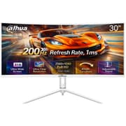 Dahua LM30-E330CW Gaming Curved Monitor, 30" WFHD VA , 200Hz Refresh Rate, 1ms (MPRT) , 1500R Curvature, Adaptive-Sync Technology, w/ 2x HDMI & 2x Display Ports , White product image