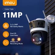 IMOU Cruiser Triple Lens Outdoor 11MP Camera 2 Red-Bule Warning Light PTZ WiFi Camera Vehicle & Human Detection Surveillance Monitor product image