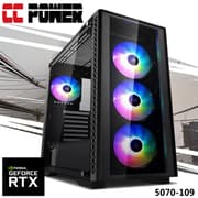 CC Power 5070-109 Gaming PC NEW 13Gen Intel I7 16-Cores w/ Nvidia RTX 5070 12GB DDR7 w/ Advanced Air Cooler product image
