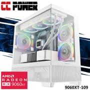CC Power 9060XT-109 Gaming PC NEW 7Gen AMD Ryzen 5 7500F 6-Cores w/ AMD Radeon 9060 XT 8GB DDR6 & Advanced Air Cooler product image