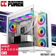 CC Power 9070XT-103 Gaming PC 14Gen Intel Core i7 K-Series 20-Cores w/ AMD Radeon RX 9070 XT 16GB GDDR6 & Liquid Cooler product image