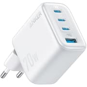 Anker Zolo USB C Wall Charger, 4-Port, PD 3.0 Wall Adapter with 70W Max Output, 3 USB-C and 1 USB-A, Compact and Stable Design, for iPhone 17/16 Series, MacBook, iPad, Pixel, Galaxy, and More (White) product image