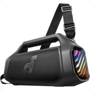 Anker Soundcore Boom 2 Plus Portable Speaker, 140W, 2+2 Channel, BassUp 2.0, 20H Playtime, Fast Charge, IPX7 Waterproof, RGB Lights, Power Bank, Bluetooth 5.3, Outdoor Speakers, Camping, Beach - Black product image