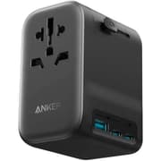 Anker Power Extend 4 - 1 Travel Adapter, 65W Power Delivery, USB-A Port, 2x USB-C Port, AC Outlet, Covers Over 150+ Countries with US, UK, EU, AUS Plugs, Black product image