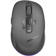 Promate Blix-3M Computer Mouse, Adjustable 1600DPI Sensor, 7D Silent Precision, OLED Smart Display, RGB Ambient Lighting, Rechargeable Battery, Bluetooth 5.1, Black product image