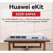 Huawei EKit S220-24P4X Smart Switch 24 Port Gigabit ( 24 POE – 400 Watt ) + 4 10GE SFP+ Ports product image