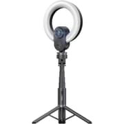 Promate VistaCam High-Precision 2K Ultra HD Webcam with Adjustable Ring Light, 90° Wide Angle Autofocus, Dual Omni-Directional Mics, and Universal Compatibility for Windows, macOS, and Linux, Black product image