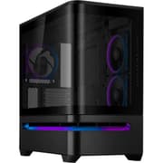 ASUS Prime AP202 ARGB Black mATX pc case with Fully Tempered Curved Glass, Supports Graphics Cards up to 420mm Long, 360mm Long radiators, Easy-Detach Rail, Patented Slot Vent, 3 Built-in ARGB Fans product image