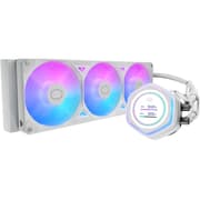 Cooler Master Atmos II 360 LCD AIO CPU Liquid Cooler – 360mm Radiator, Customizable LCD Display, 3X ARGB PWM Fans, Dual-Chamber Pump, Ultra-Quiet Performance, AMD AM5/AM4 & Intel LGA 1851/1700, White product image