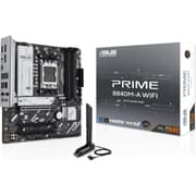 ASUS PRIME B840M-A WiFi AM5 Micro-ATX Motherboard, AMD B840 Chipset, 4x DIMM DDR5 Slot, Up to 192GB Max Memory, 1x PCIe 4.0 x16 SafeSlot Core+, 3x M.2 Slots, Wi-Fi & BT Connectivity product image