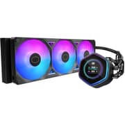 Cooler Master Atmos II 360 LCD AIO CPU Liquid Cooler – 360mm Radiator, Customizable LCD Display, 3X ARGB PWM Fans, Dual-Chamber Pump, Ultra-Quiet Performance, AMD AM5/AM4 & Intel LGA 1851/1700, Black product image