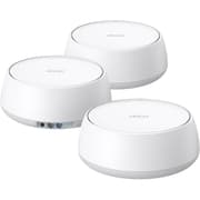 TP-Link Deco 7 BE25 Dual-Band BE5000 WiFi 7 Mesh Wi-Fi System | 4-Stream 5 Gbps, 240 Mhz | Covers up to 6,600 Sq.Ft | 2X 2.5G Ports Wired Backhaul | VPN,MLO, AI-Roaming, HomeShield, 3-Pack product image