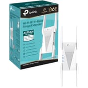 TP-Link RE815XE AXE5400Mbps Tri-Band Mesh WiFi 6E Internet Booster, Range Extender Booster Hotspot with 1 Gigabit Port, 160 MHz Channels, Built-In Access Point Mode, Smart Roaming One-Mesh, Easy Setup product image