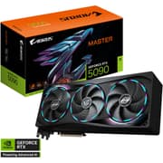 GIGABYTE AORUS GeForce RTX 5090 MASTER Graphics Card, 32GB GDDR7 512-Bit Memory, 2655 MHz Core Clock, 21760 CUDA Cores, PCI Express 5.0 product image
